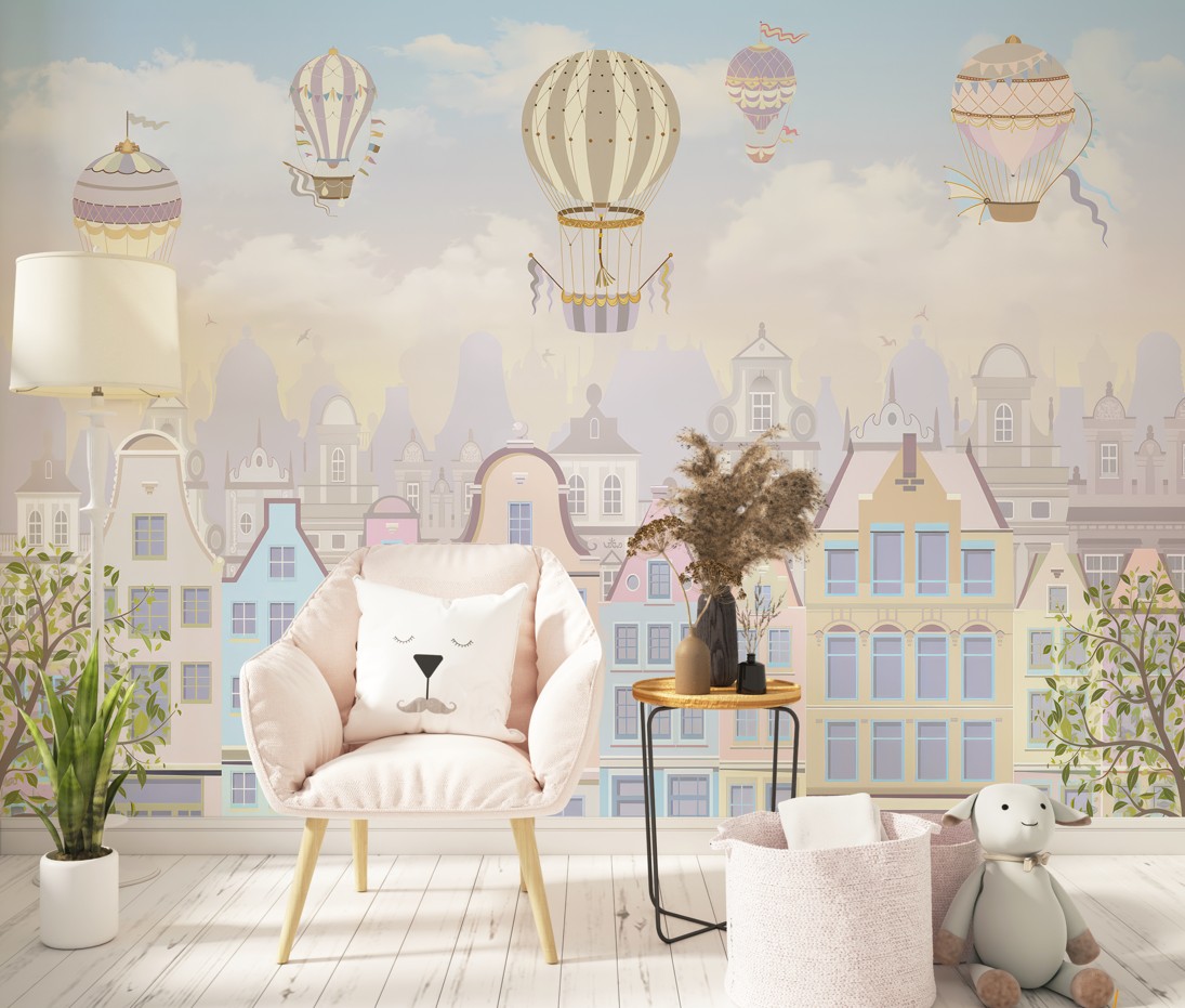 Dreamy Balloon Townscape